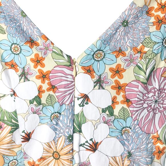 Felice Pappas Love-Life Size 6 Multicolor Floral Sheath Sleeveless Fitted Dress - Picture 5 of 8